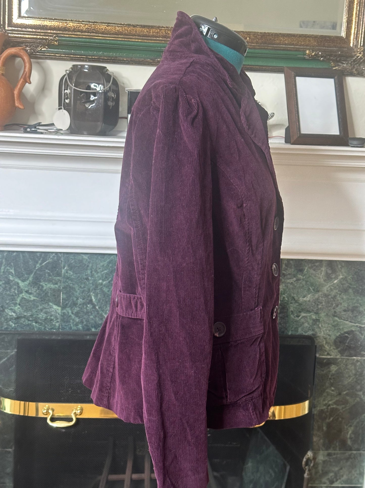 St John's Bay purple corduroy blazer sz XL