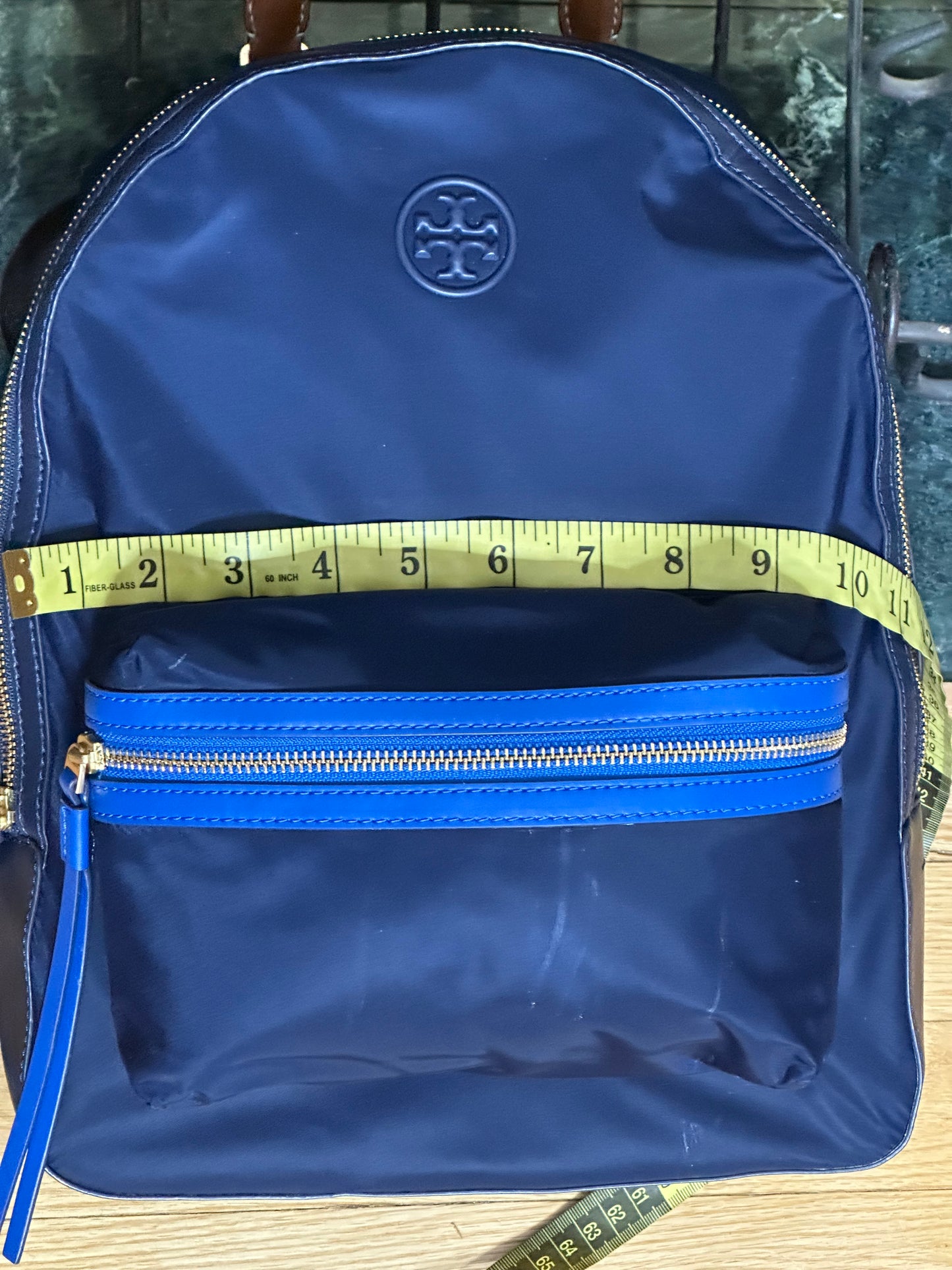 Tory Burch Blue Backpack NWOT 14" x 11"