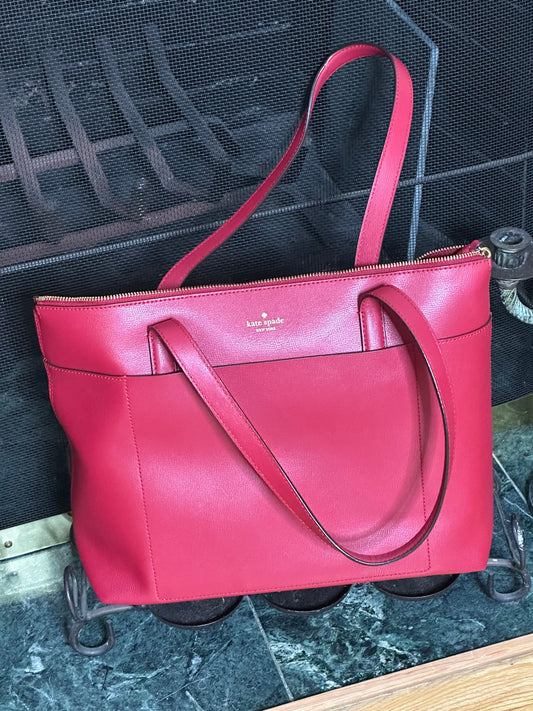 Kate Spade large red tote