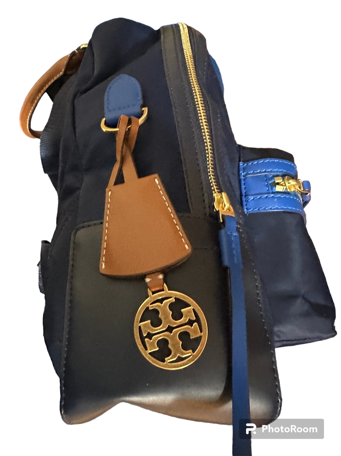 Tory Burch Blue Backpack NWOT 14" x 11"