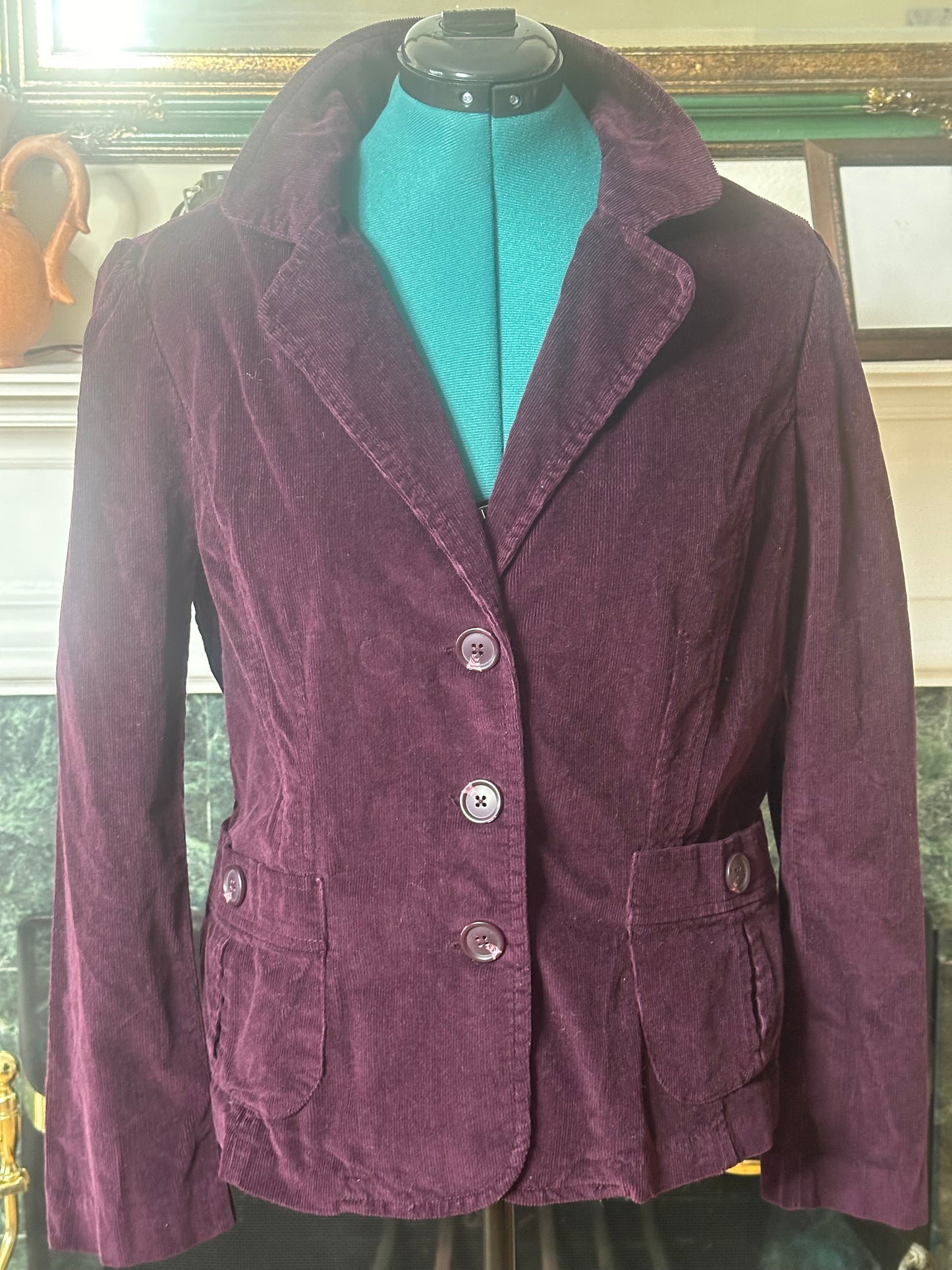 St John's Bay purple corduroy blazer sz XL