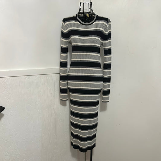 Theory Black white sweater dress Sz S