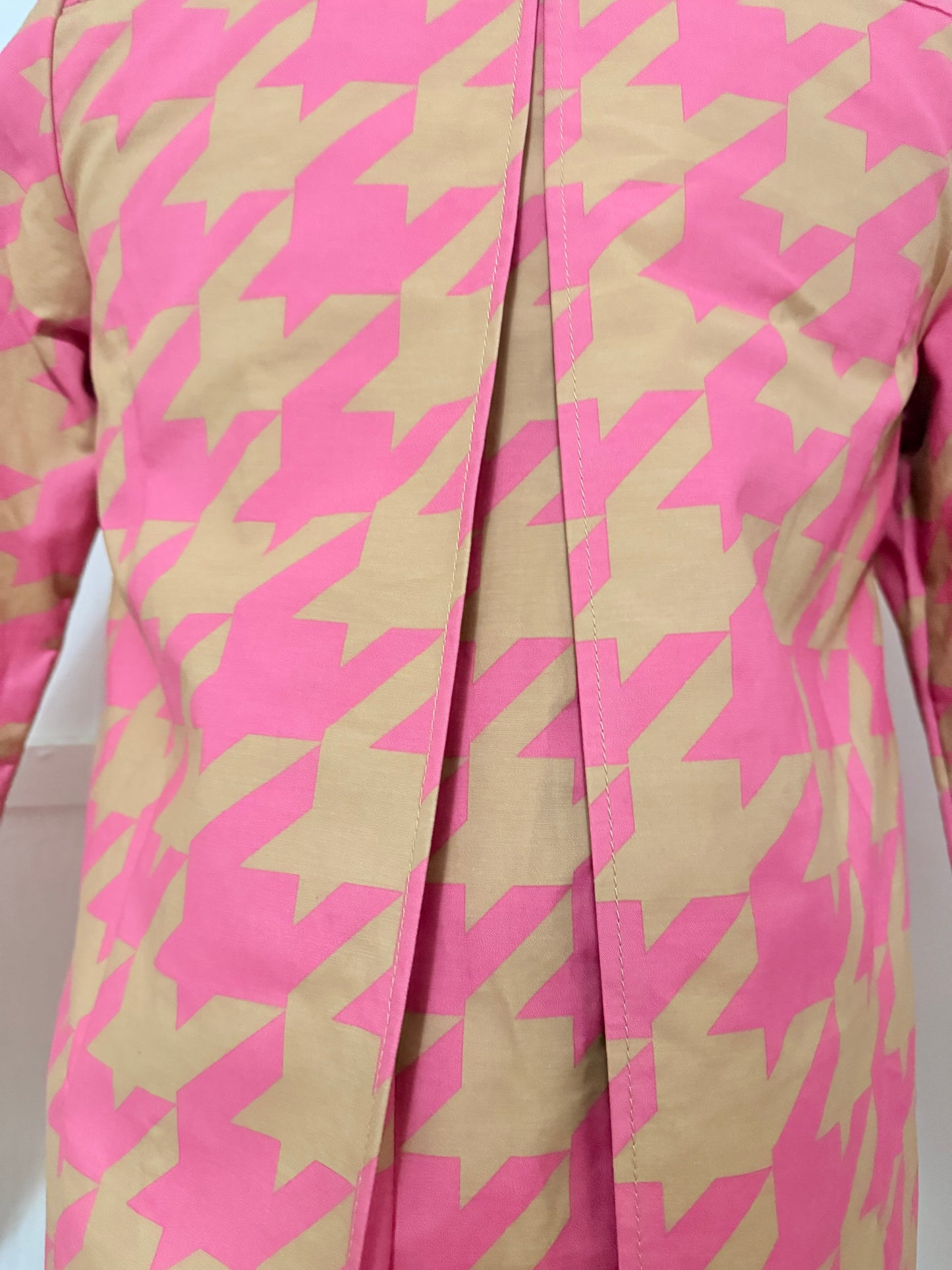 Isaac Mizrahi Pink and Tan rain jacket Sz S