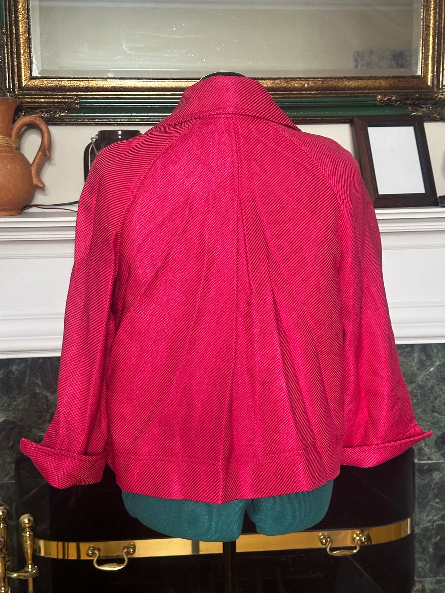 Ellen Tracy Fuschia Blazer sz 10 fits 12