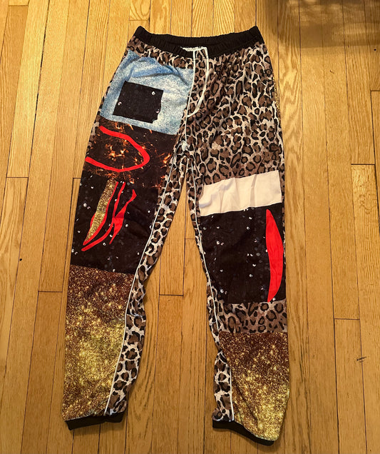 Animal print jogger inseam 29”