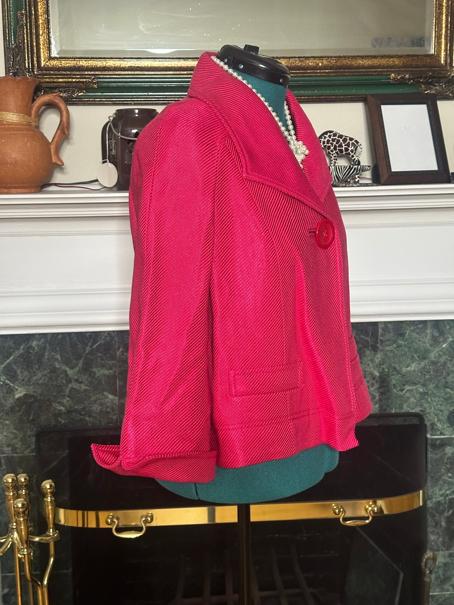 Ellen Tracy Fuschia Blazer sz 10 fits 12