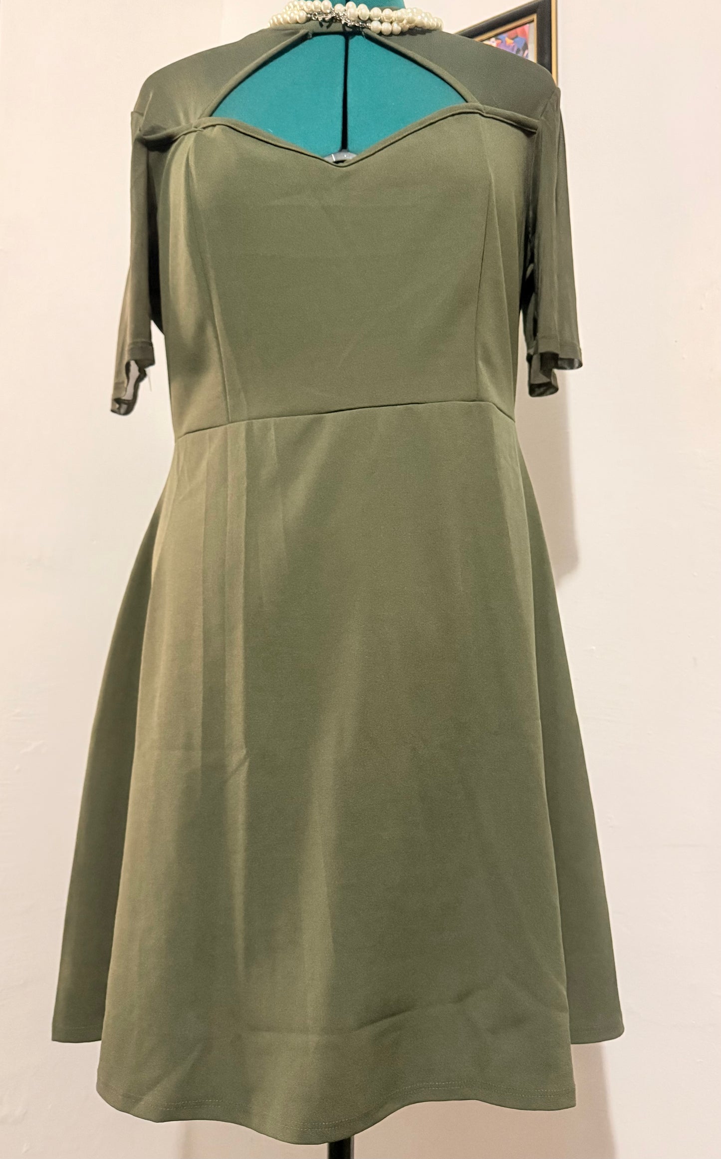 Glow Passion hunter Green dress Sz 3X