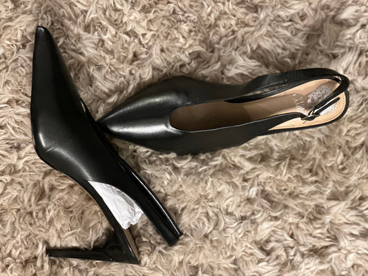 NEW Vince Camuto Black Leather slingback pumps sz 11