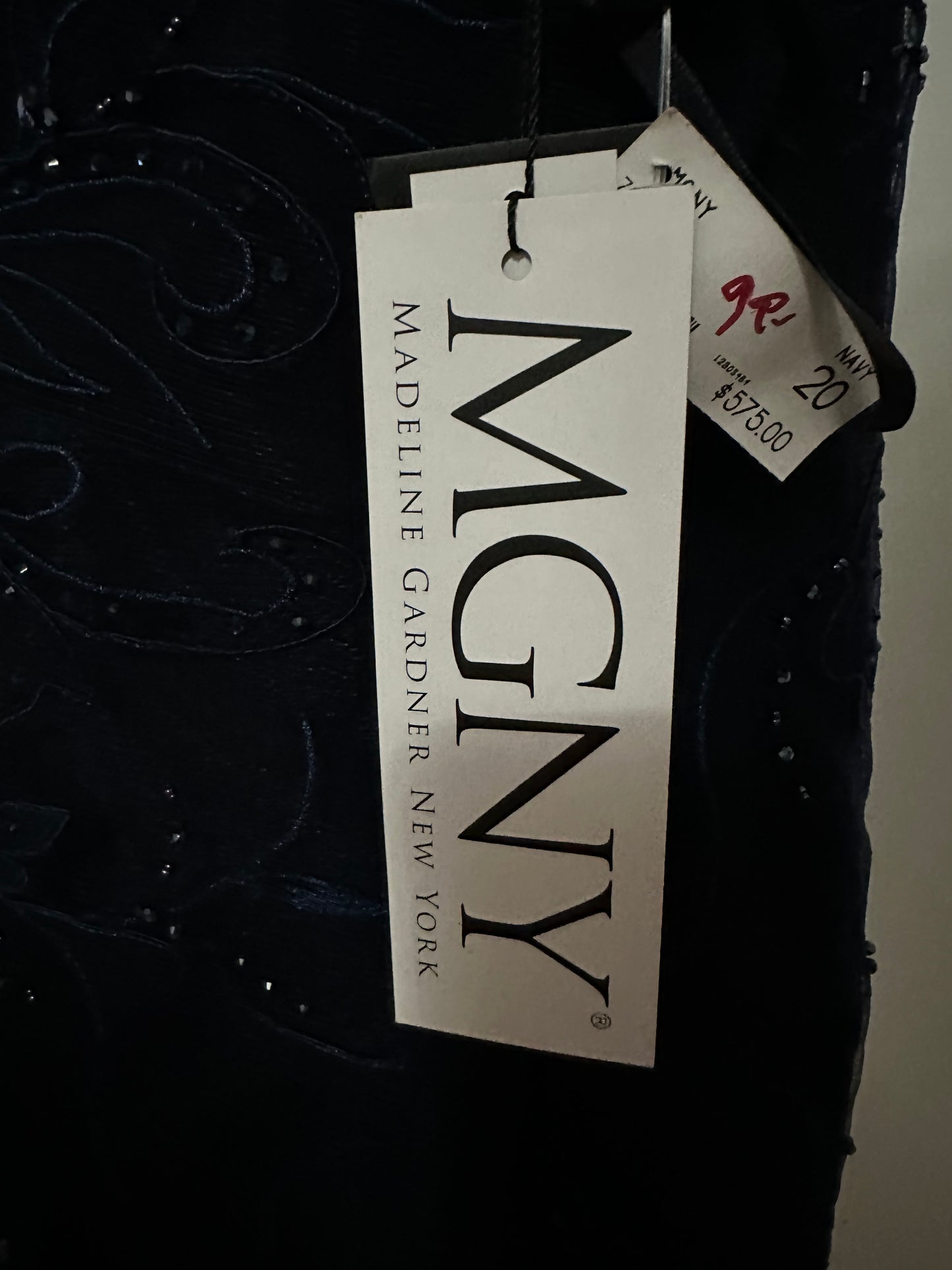 MGNY navy blue top Sz 20