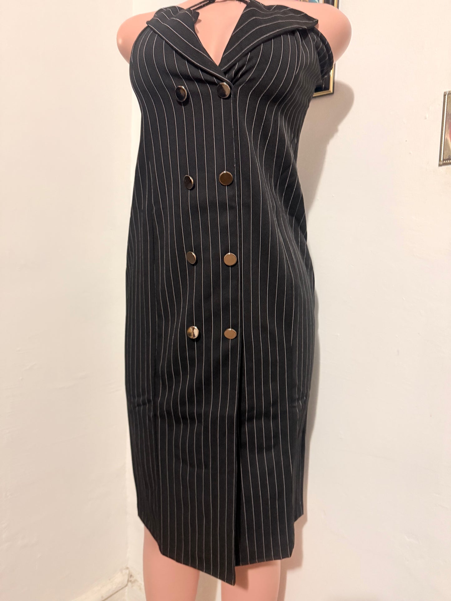 Favlux Black strip dress