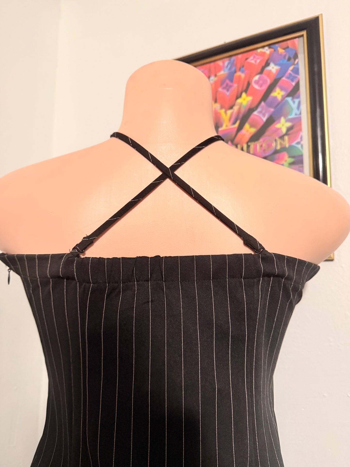 Favlux Black strip dress