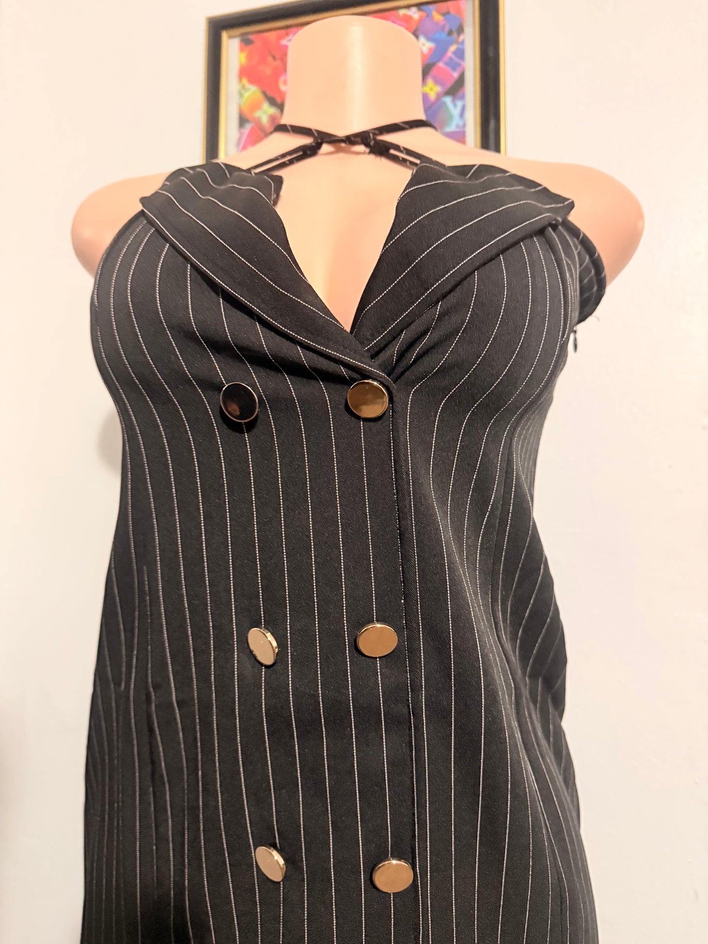 Favlux Black strip dress