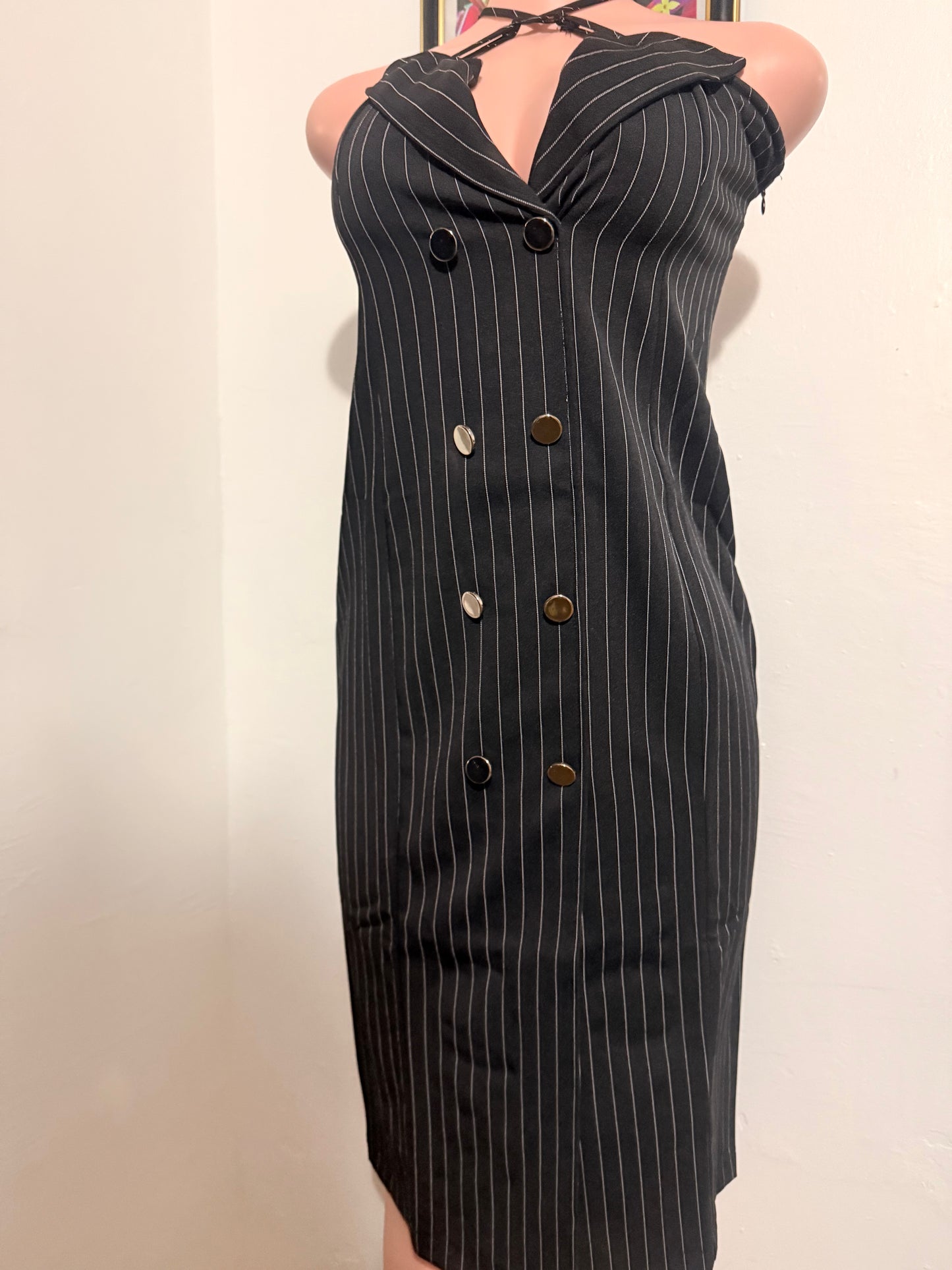 Favlux Black strip dress