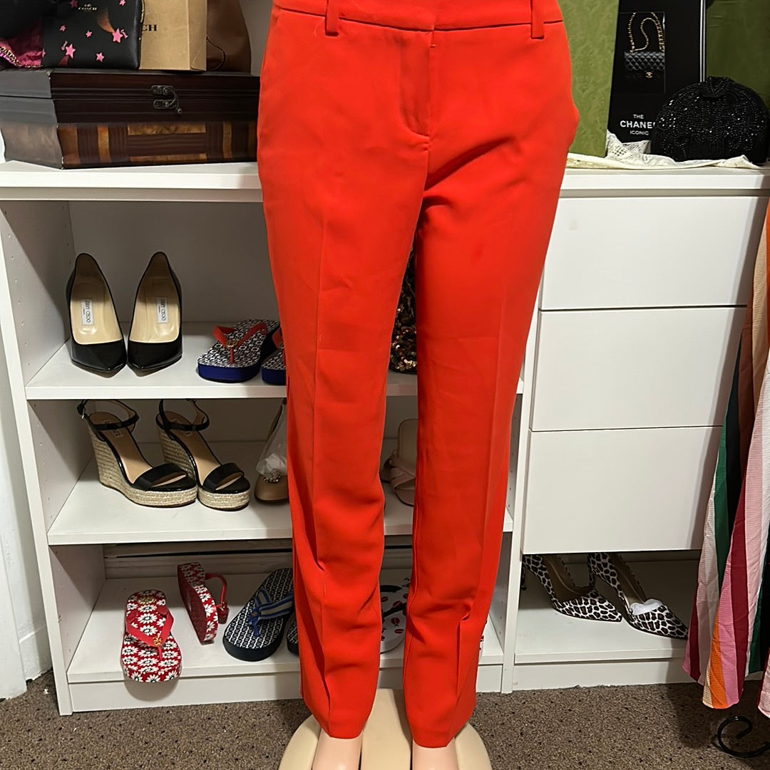 Trina Turk orange pants Sz 8