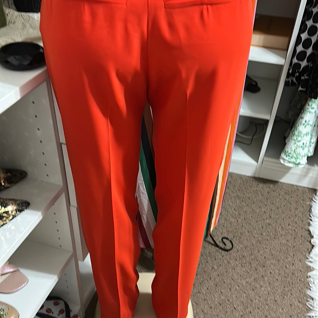 Trina Turk orange pants Sz 8