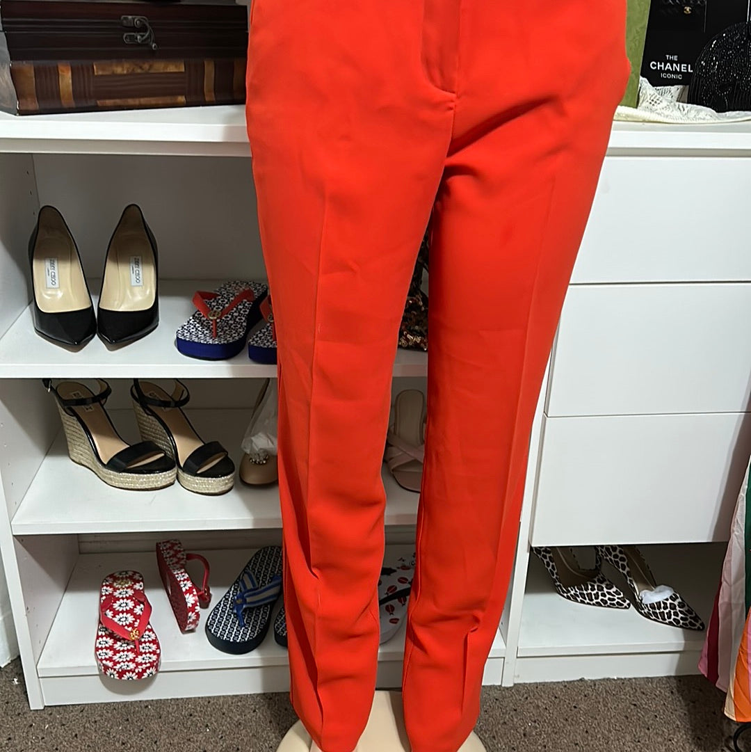 Trina Turk orange pants Sz 8