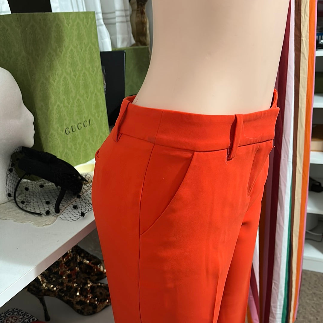 Trina Turk orange pants Sz 8