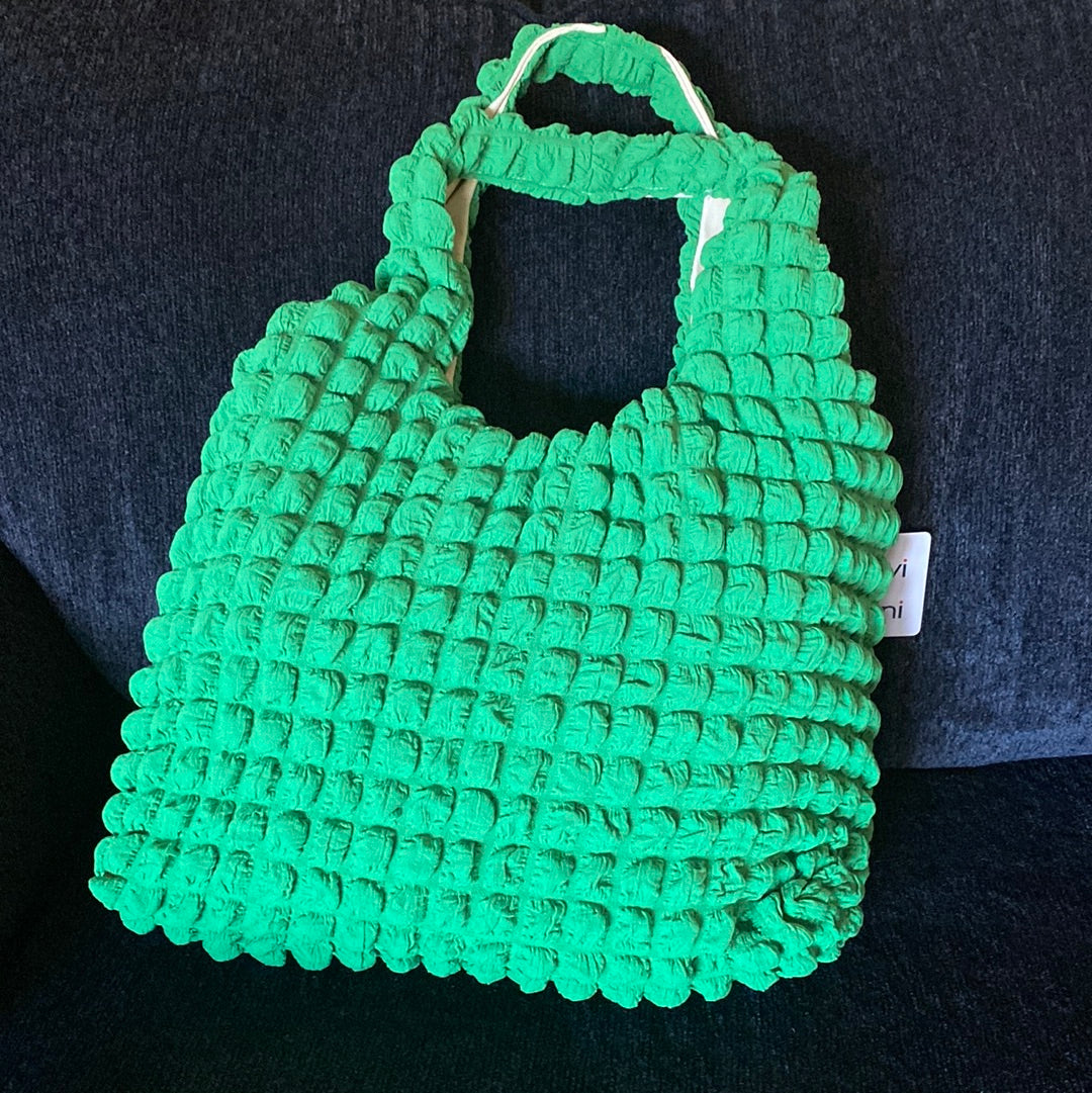 1121 WAFFLE TEXTURE NEON SHOULDER BAG 16 x 12