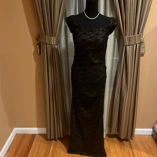 7.12 Alex Evening Blk dress Sz10