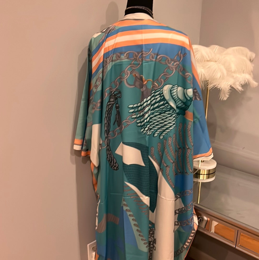 Kimono NWT Blue and Teal