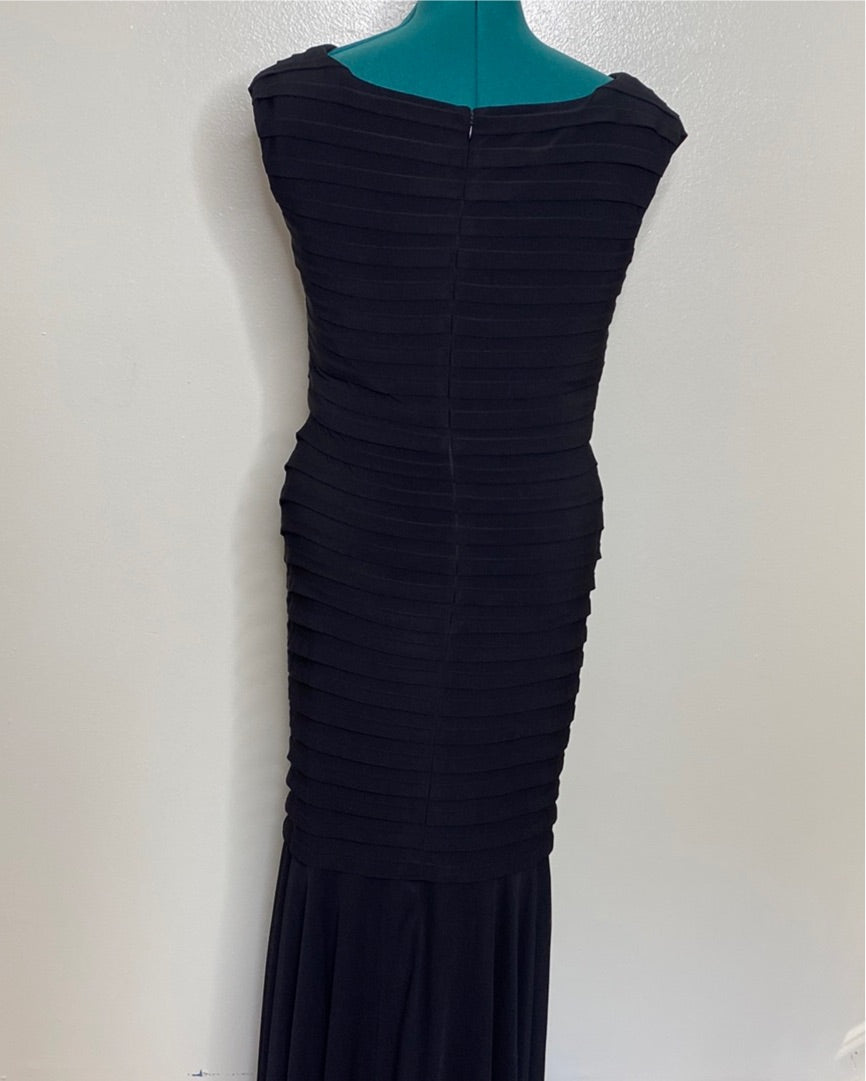 BLACK EVENING GOWN SZ 14