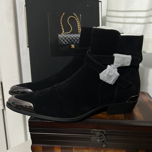 8.30 Men Suede boots Blk Sz 11